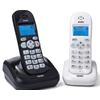 Telefono Cordless SAIET VEGA TWIN Black and White